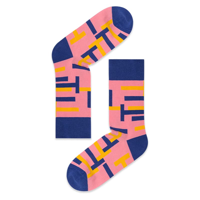 Trendy Letter Graphic Socks T1