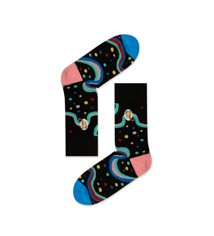 Trendy Letter Graphic Socks Q3