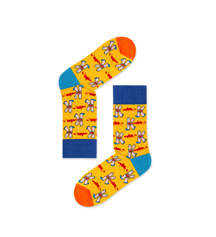 Trendy Letter Graphic Socks K3