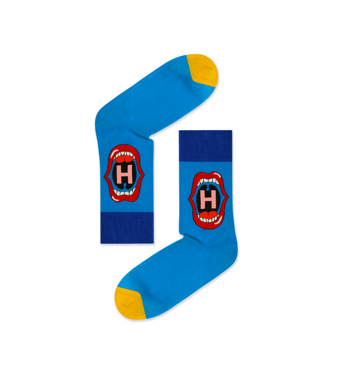 Trendy Letter Graphic Socks H2