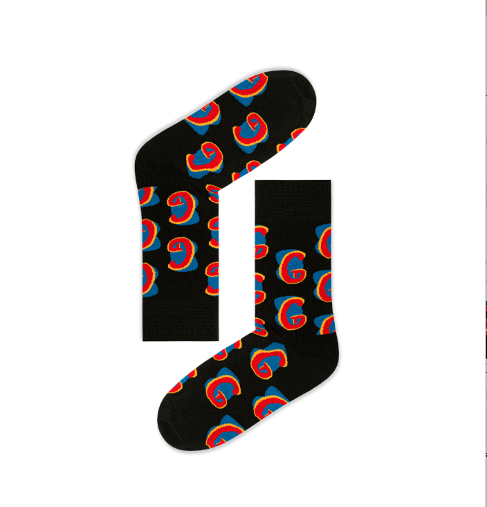 Trendy Letter Graphic Socks G1