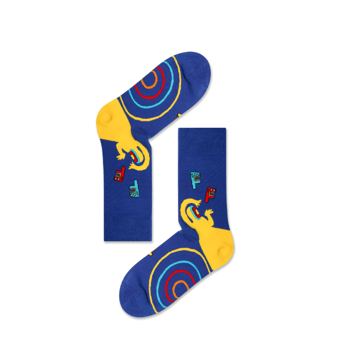 Trendy Letter Graphic Socks F3