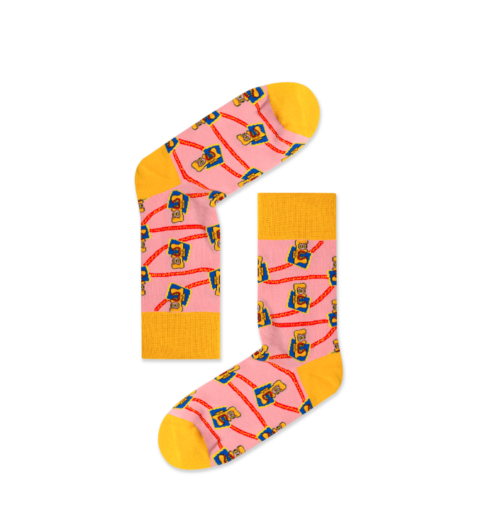 Trendy Letter Graphic Socks E3