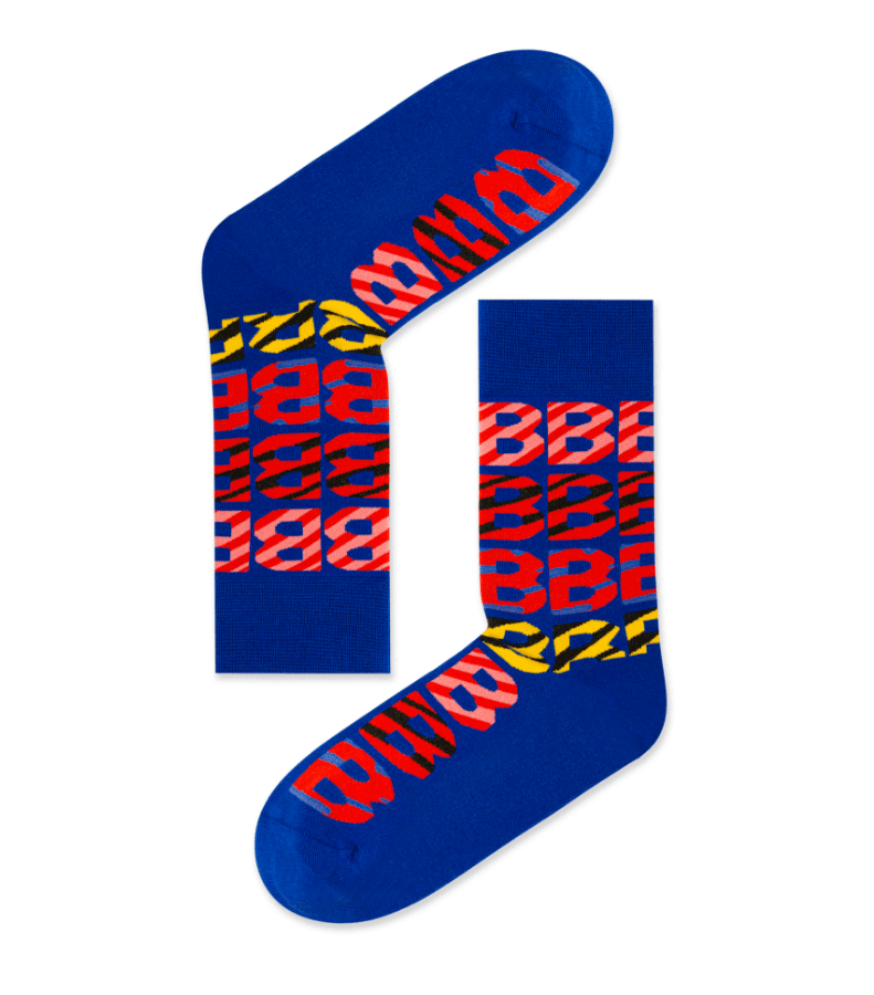 Trendy Letter Graphic Socks B1
