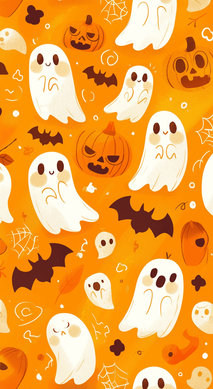 Cute Ghost Rush original repeating artwork