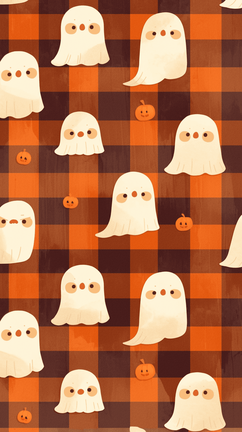 Cute Ghost Rhythm original repeating artwork