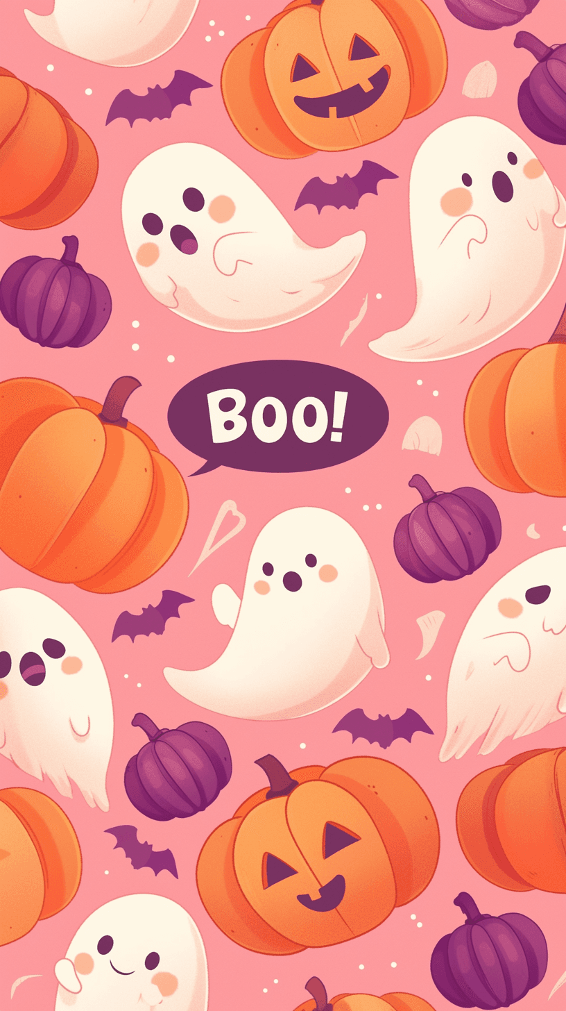 Halloween Ghost 1404 original repeating artwork