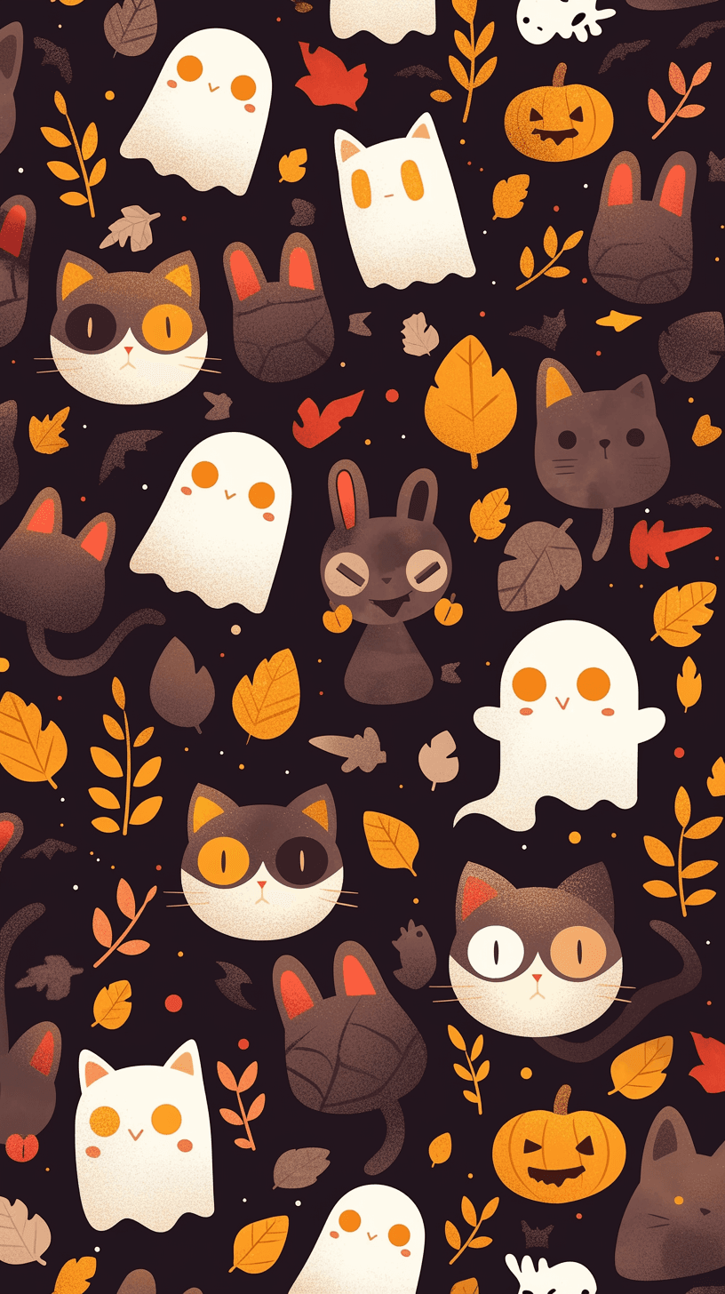 Halloween Ghost 1470 original repeating artwork