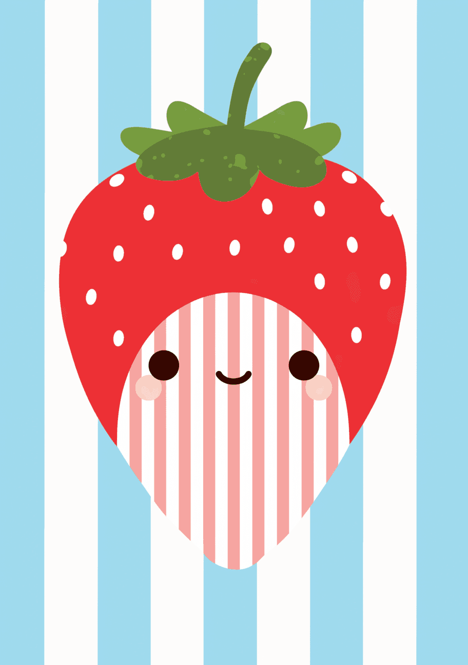 Strawberry 009 original repeating artwork
